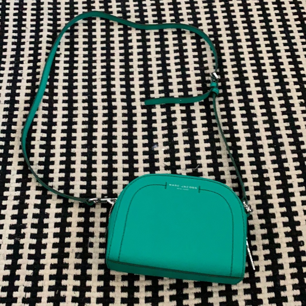 MARC JACOBS green crossbody purse